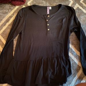 black knitted sweater